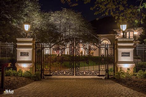 entrance gate lights.